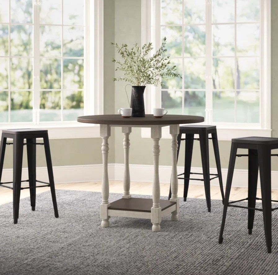 Trawalla Round Solid Wood Base Dining Table thumbnail 2