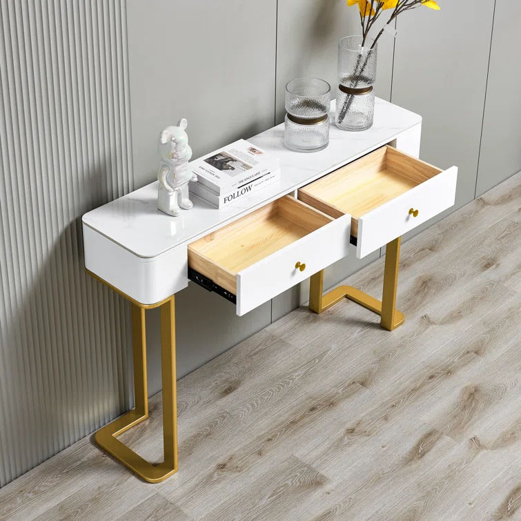 Navraj Console Table Gold thumbnail 2