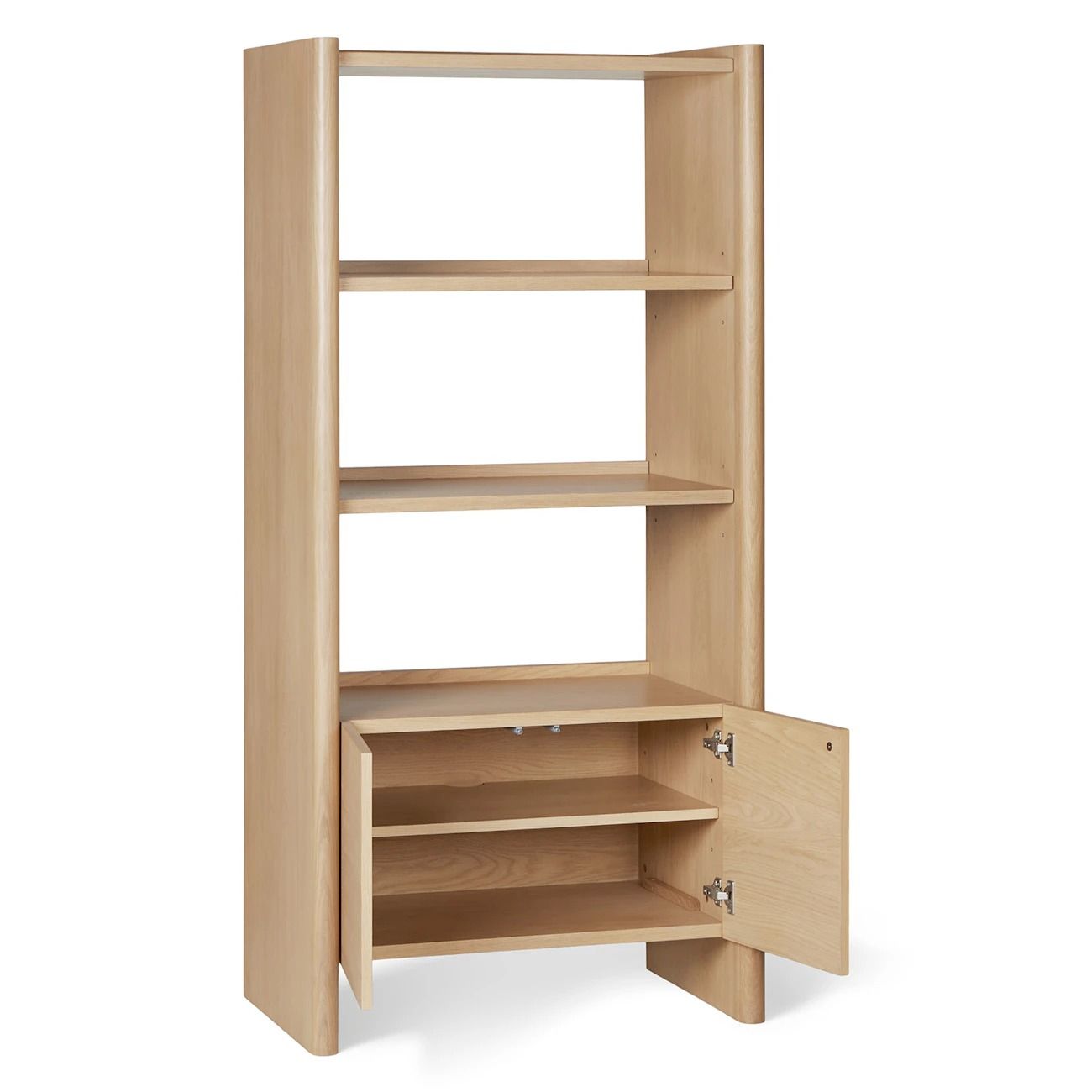 Torme White Oak Tall Bookcase thumbnail 2