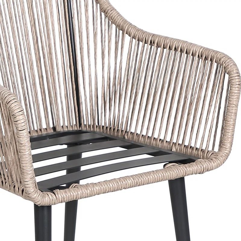Outdoor Dining Armchair with Cushion thumbnail 5