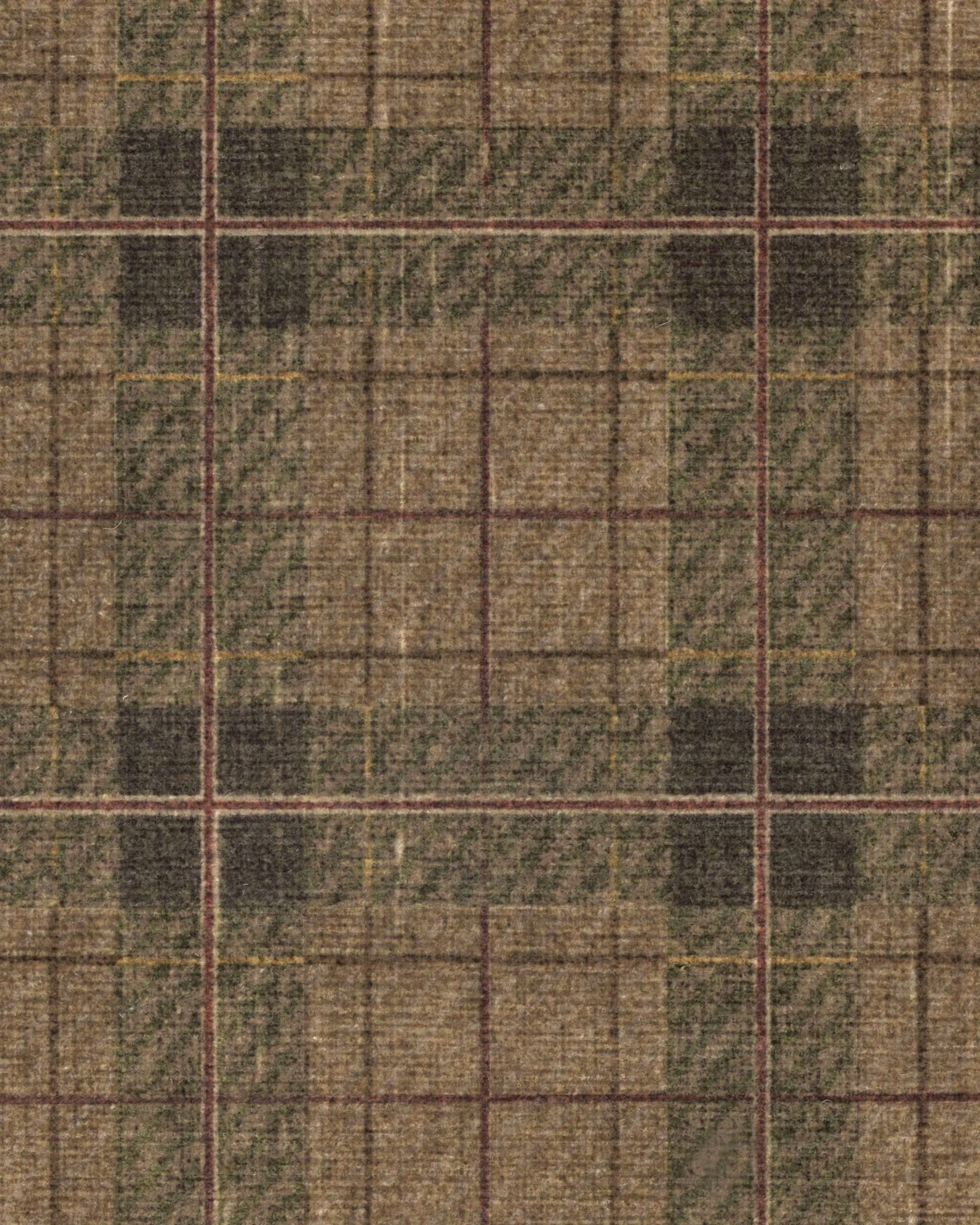 Alfie Plaid Natural and Green Rug-9'x12' thumbnail 5