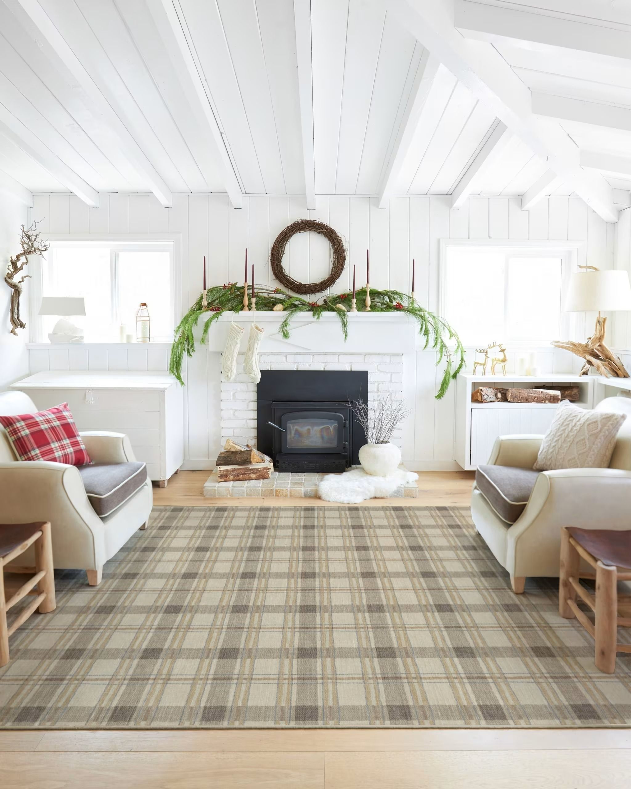 Piper Plaid Neutral Rug-9'x12' thumbnail 3