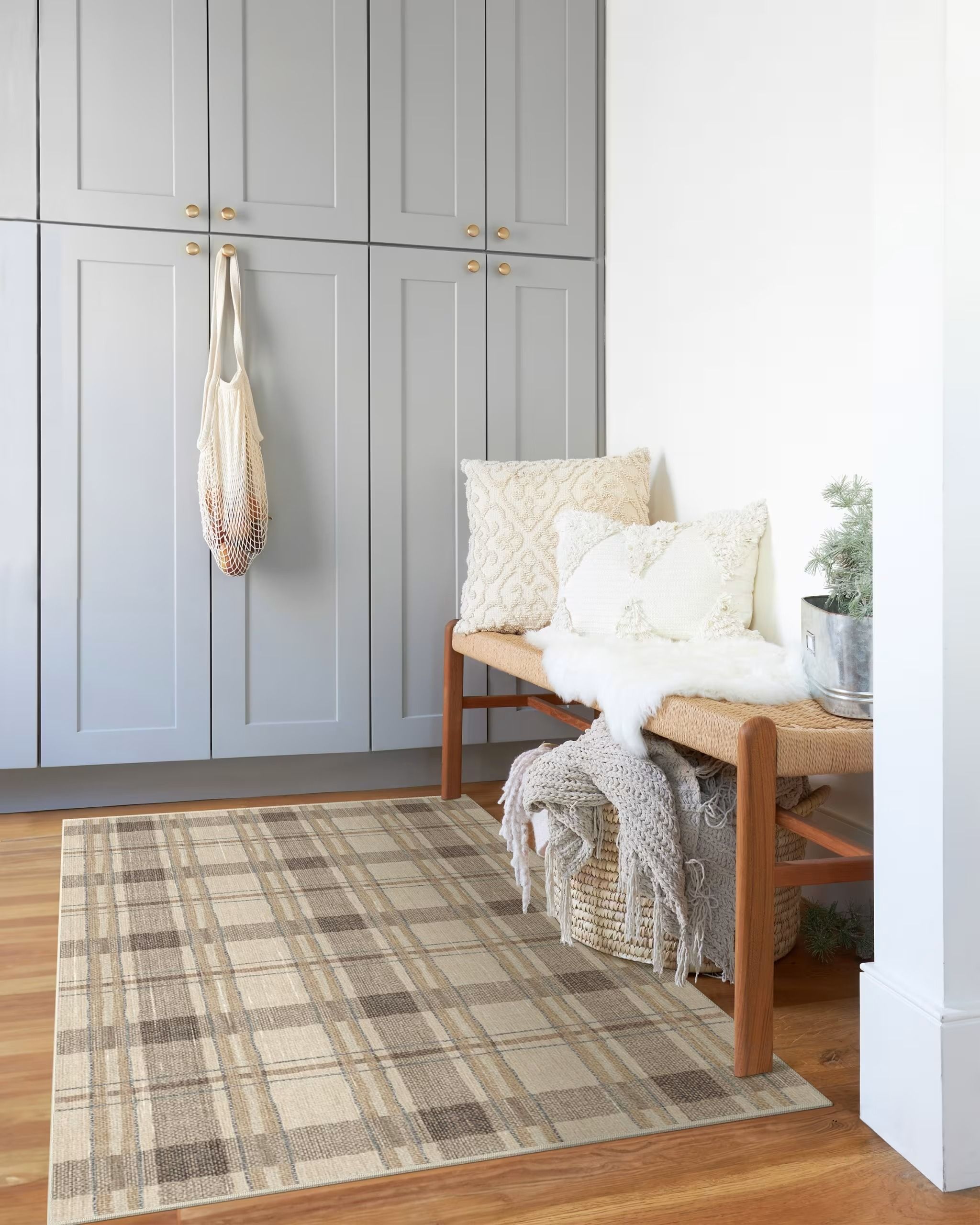 Piper Plaid Neutral Rug-9'x12' thumbnail 4