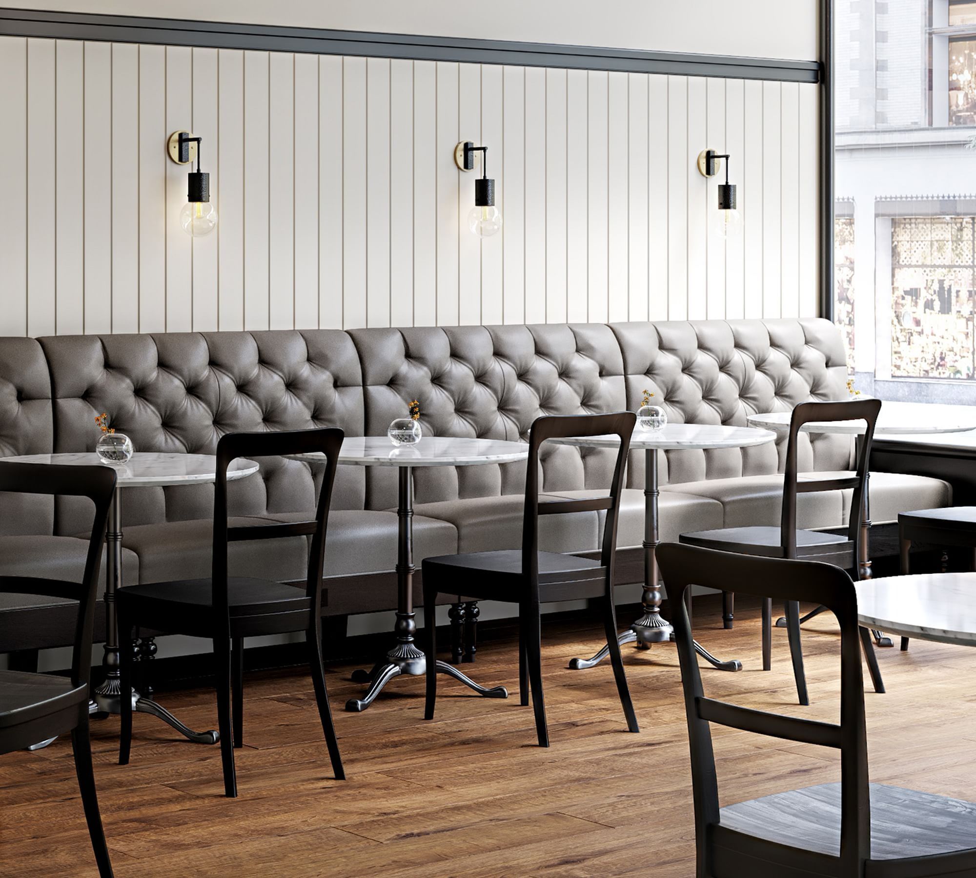 Hayworth Leather Banquette Double Seat thumbnail 2