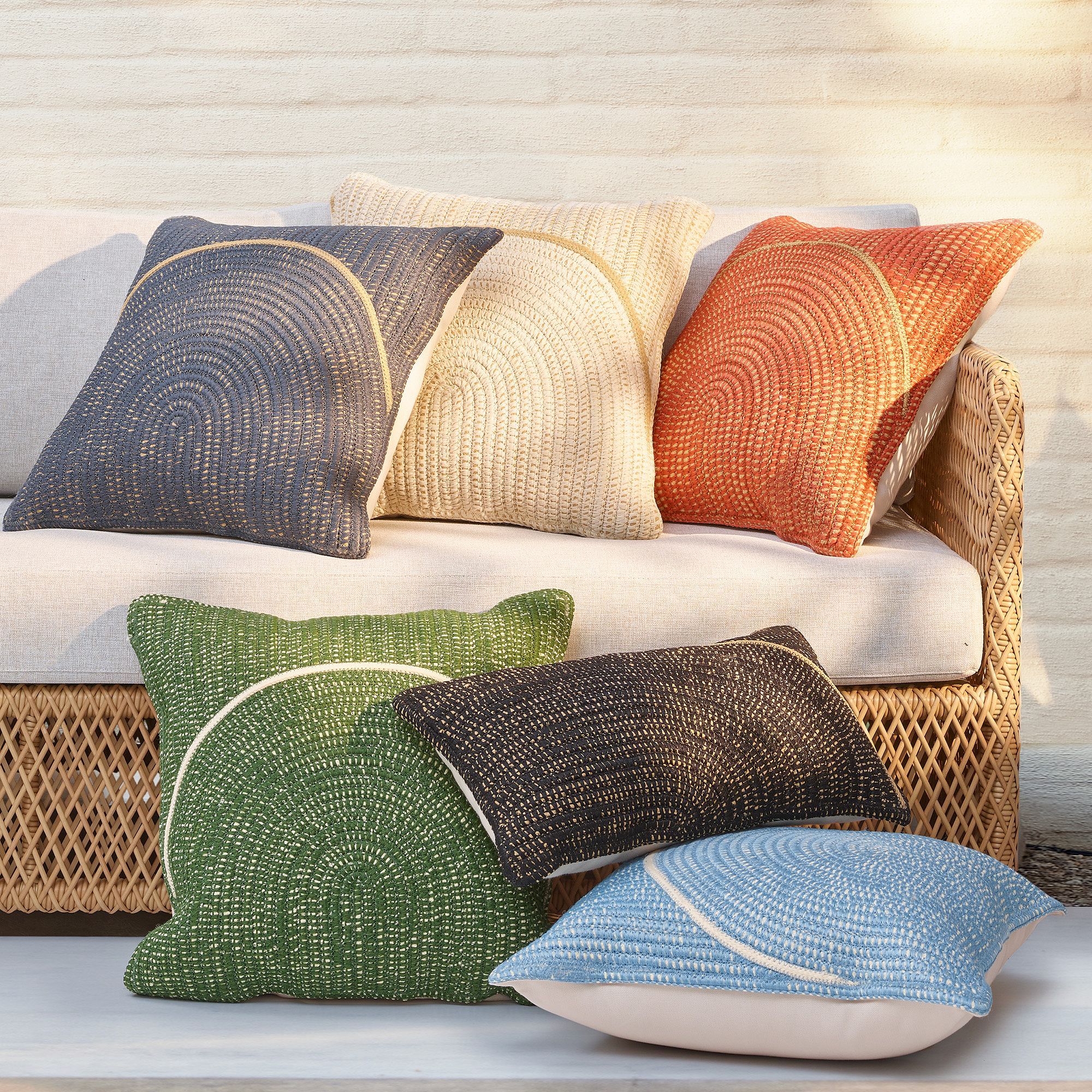 Woven Arches Indoor Outdoor Pillow thumbnail 4