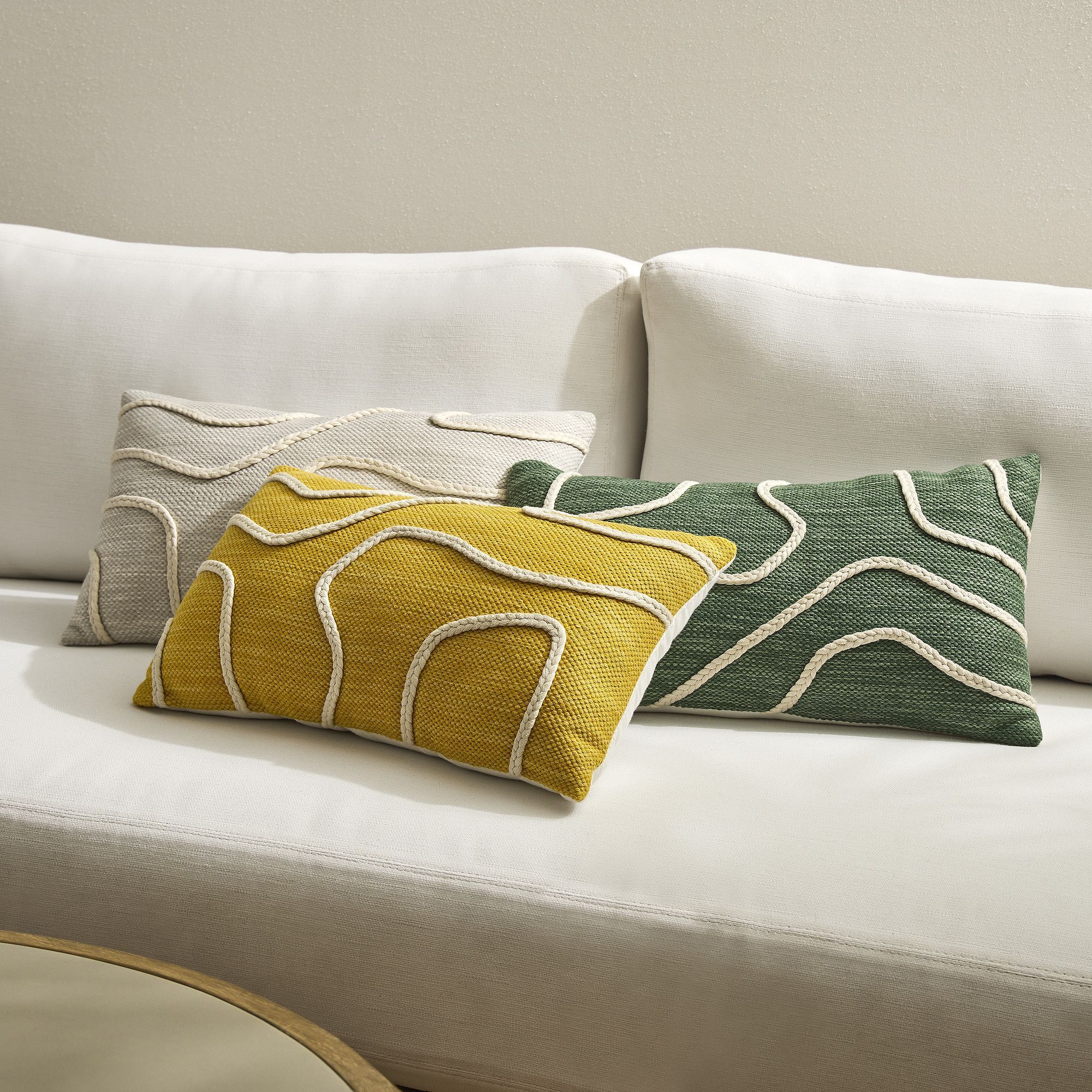Outdoor Abstract Roping Pillow thumbnail 2