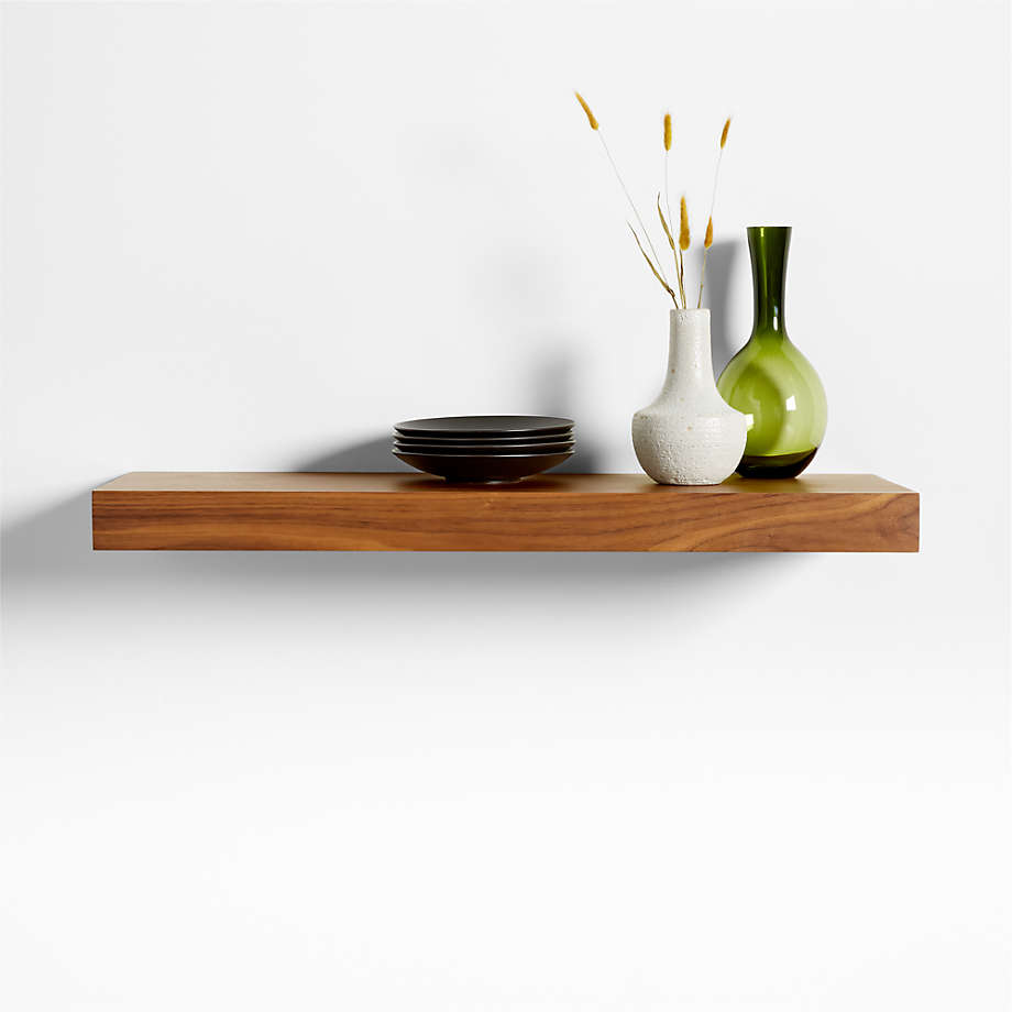 Walnut Wood Floating Shelf 36 thumbnail 2