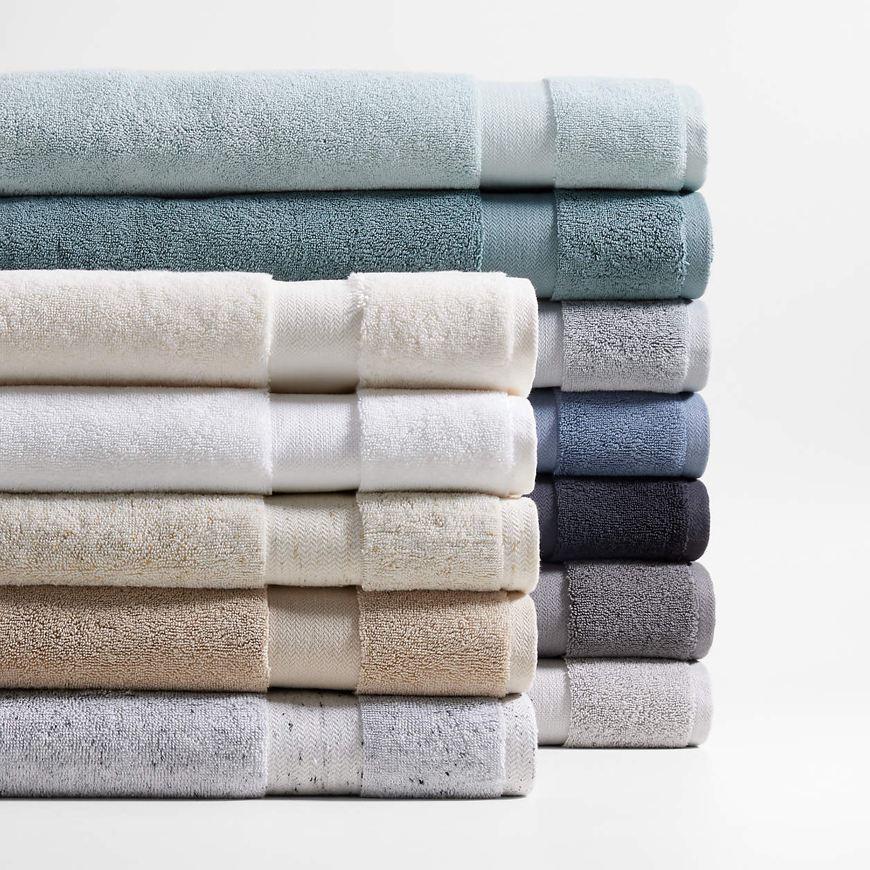 Organic Turkish Cotton Ocean Blue Bath Towel thumbnail 2