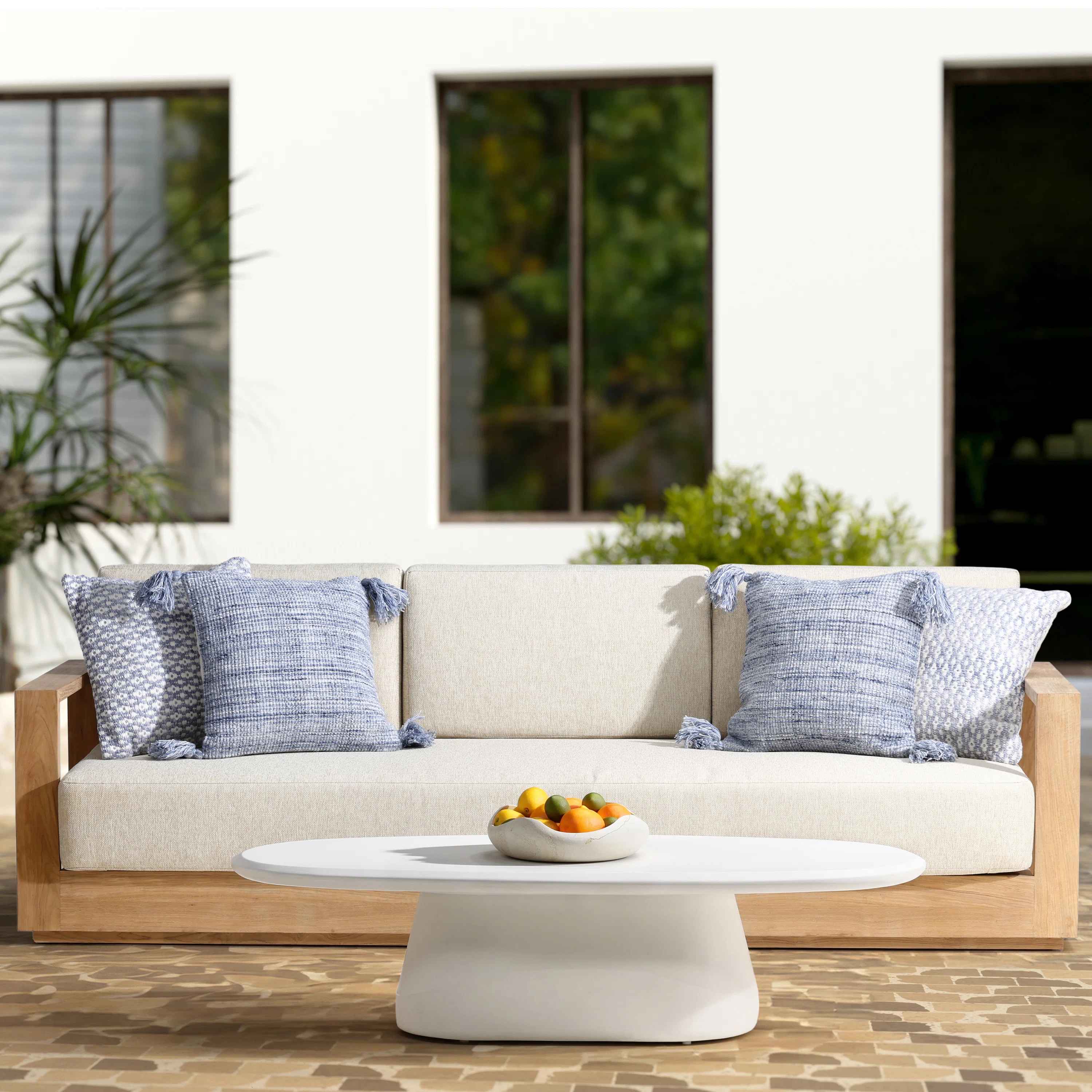 Avry Stone Concrete Coffee Table thumbnail 2