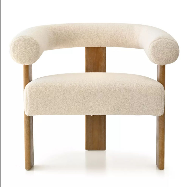 Maye Curved Back Accent Chair thumbnail 2