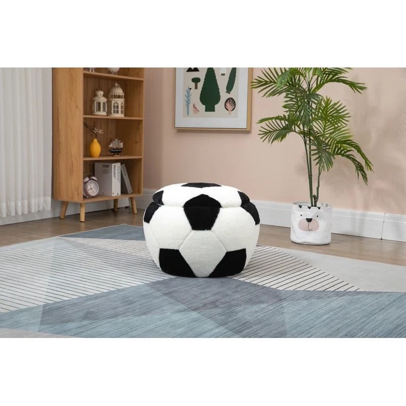 Upholstered Storage Ottoman thumbnail 2