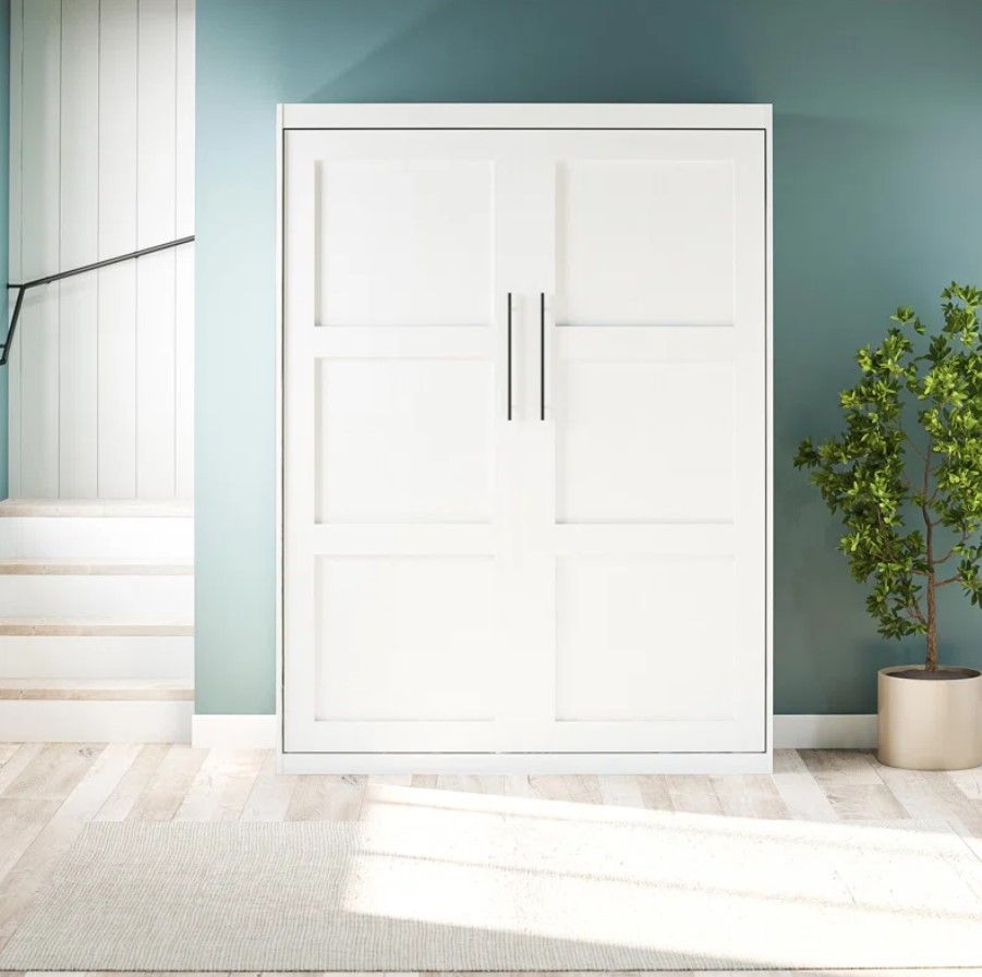 Makassar Murphy Bed with Gallery Shelf Touch Sensor LED Lighting thumbnail 3
