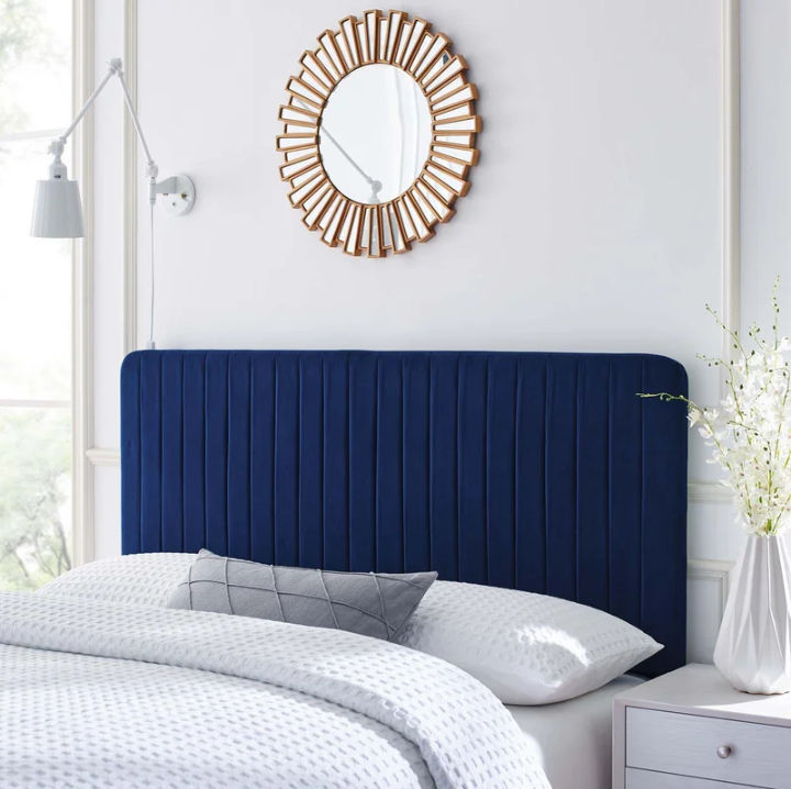 Milenna Channel Tufted Performance Velvet Headboard thumbnail 2