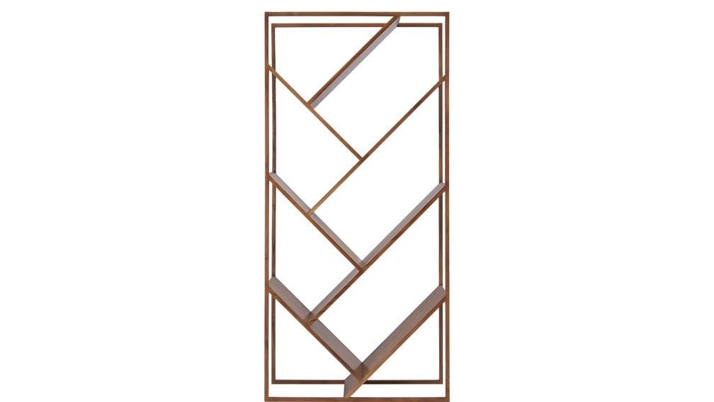 Aprodz Solid Wood and Steel Warsaw Bookcase thumbnail 2