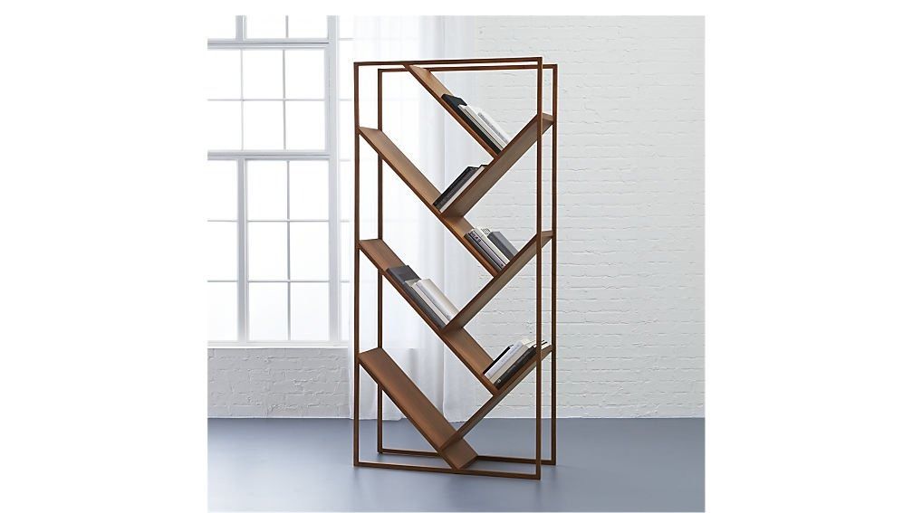 Aprodz Solid Wood and Steel Warsaw Bookcase thumbnail 3