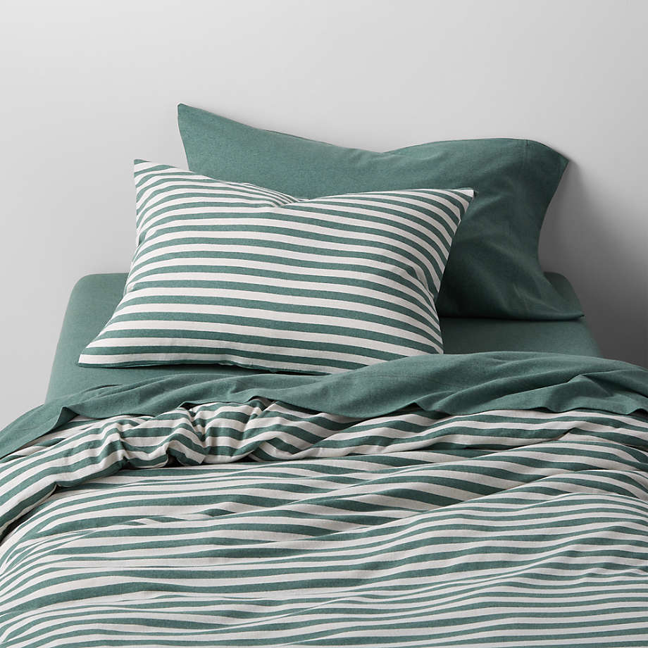 Comfy Tee Green Cotton Jersey Kids Pillow sham thumbnail 2
