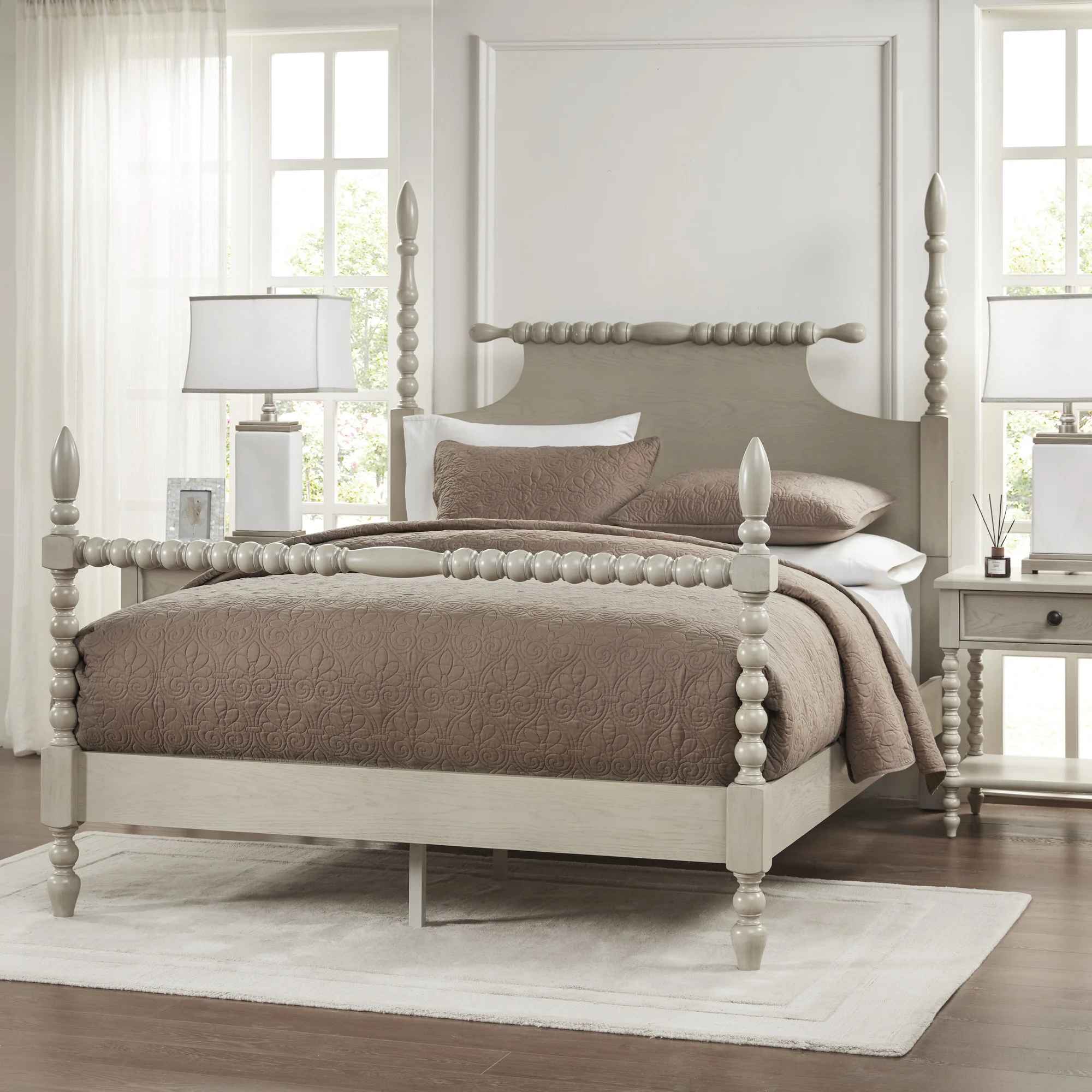 Beckett Solid Wood Low Profile Bed-Queen thumbnail 2