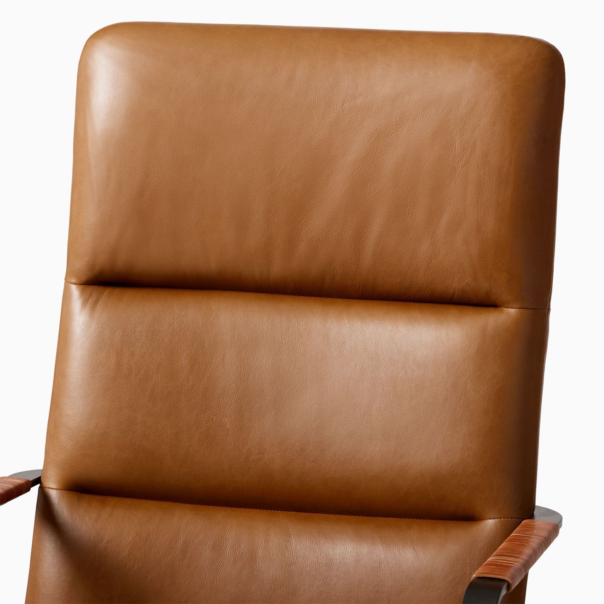Cooper Mid- Century High Back Leather Swivel Office Chair thumbnail 7