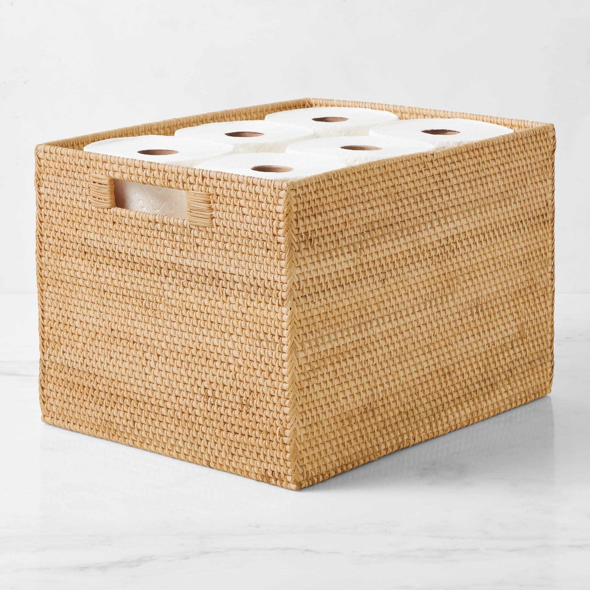 Hold Everything Rattan Cubby Pantry Baskets thumbnail 4