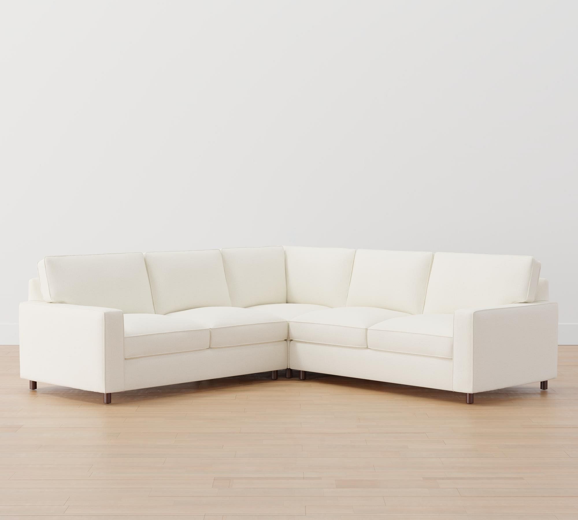 PB Comfort Square Arm 3-Piece L-Shaped Sectional thumbnail 3