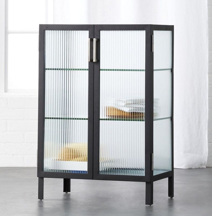 odean small glass cabinet thumbnail 2
