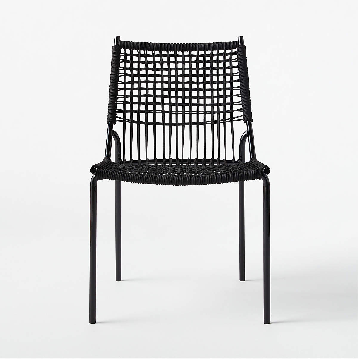 Virve Black Rope Outdoor Dining Chair thumbnail 3