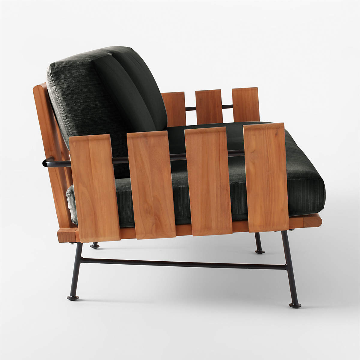 Seahaven Teak Outdoor Sofa with Coal Cushions thumbnail 4