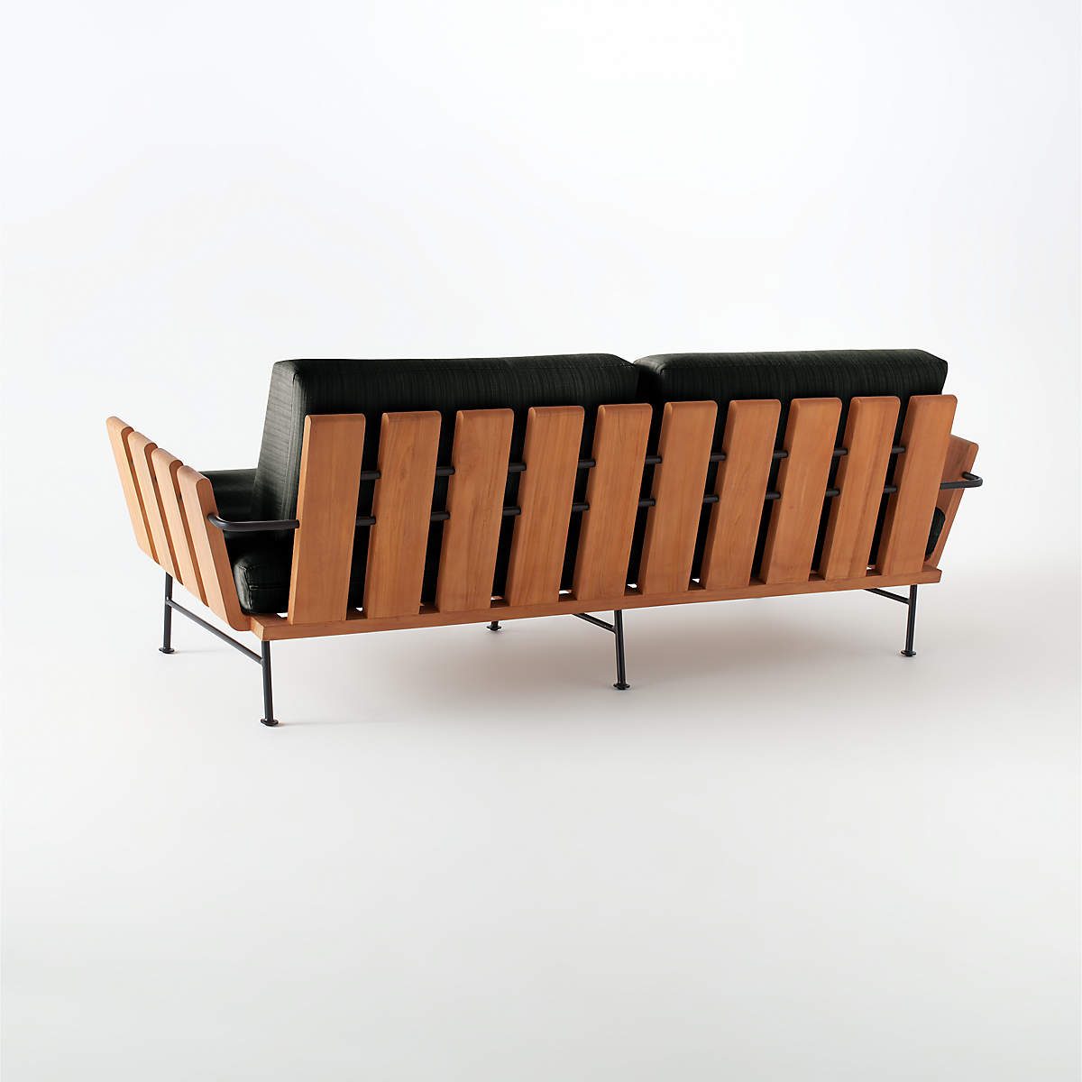 Seahaven Teak Outdoor Sofa with Coal Cushions thumbnail 5