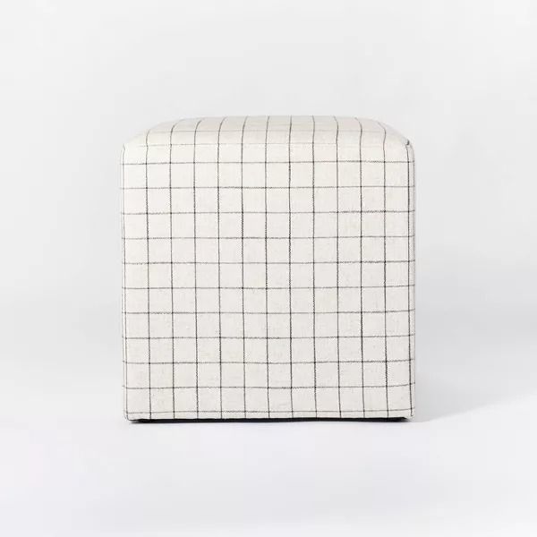 Lynwood Square Upholstered Cube Ottoman thumbnail 3