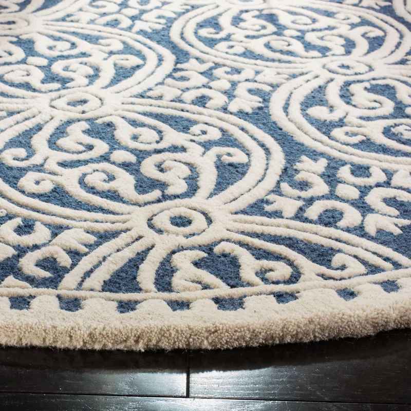 Sadik Hand Tufted Wool Geometric Rug-4' thumbnail 3