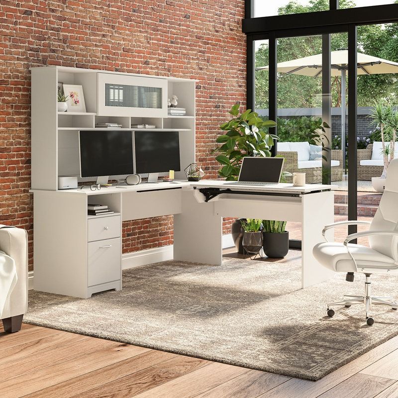 Huckins Adjustable L-Shaped Standing Desk thumbnail 2