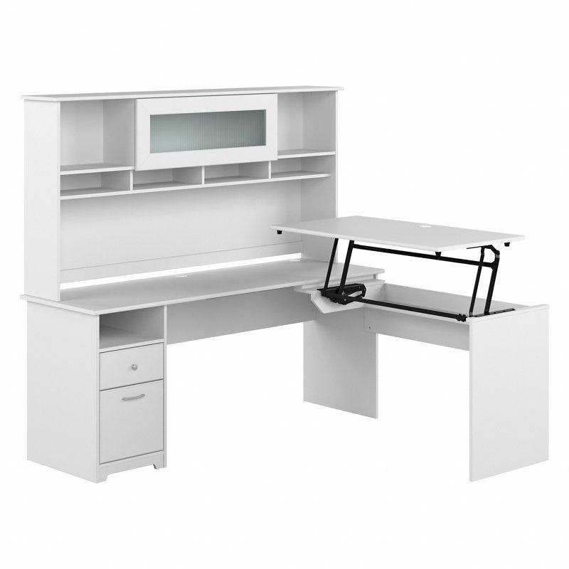 Huckins Adjustable L-Shaped Standing Desk thumbnail 4