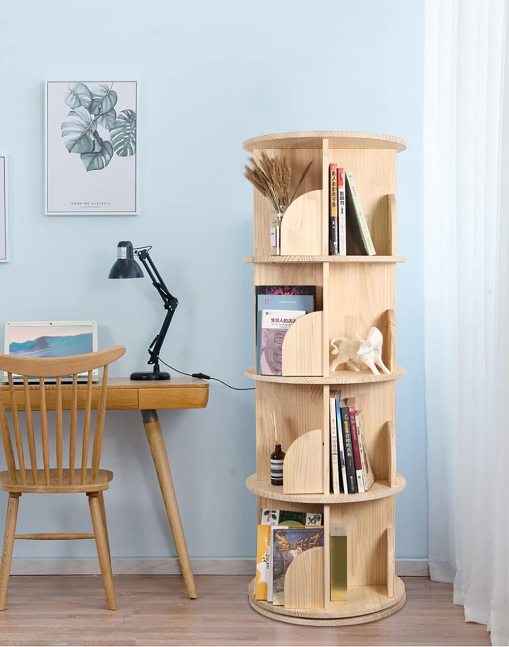 Bear Qiaqia Rotating Bookshelf 360 Degrees thumbnail 2