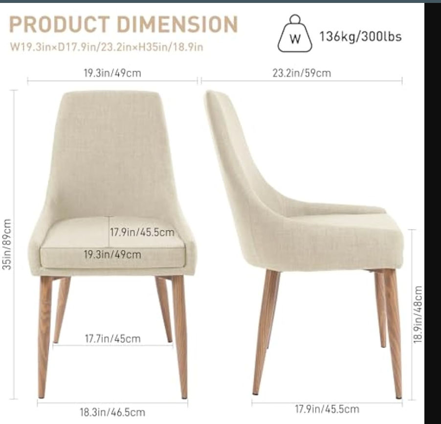 Beige Fabric Accent Living Room Chair thumbnail 2