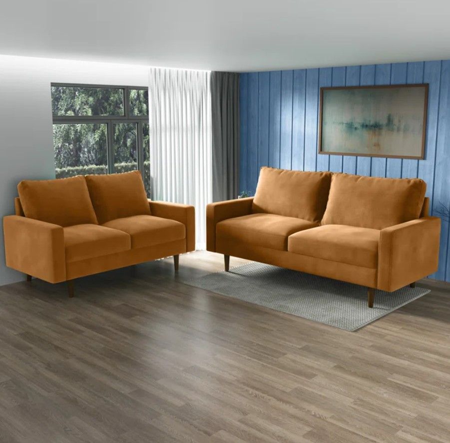 Antionette 70" Velvet Square Arm Sofa thumbnail 3