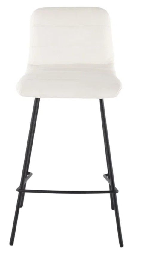 Upholstered 25.5'' Counter Stool with Metal Frame thumbnail 3
