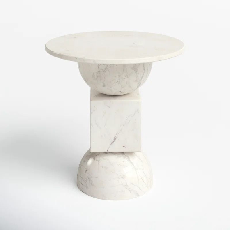 Mod Marble Print Side Table thumbnail 3