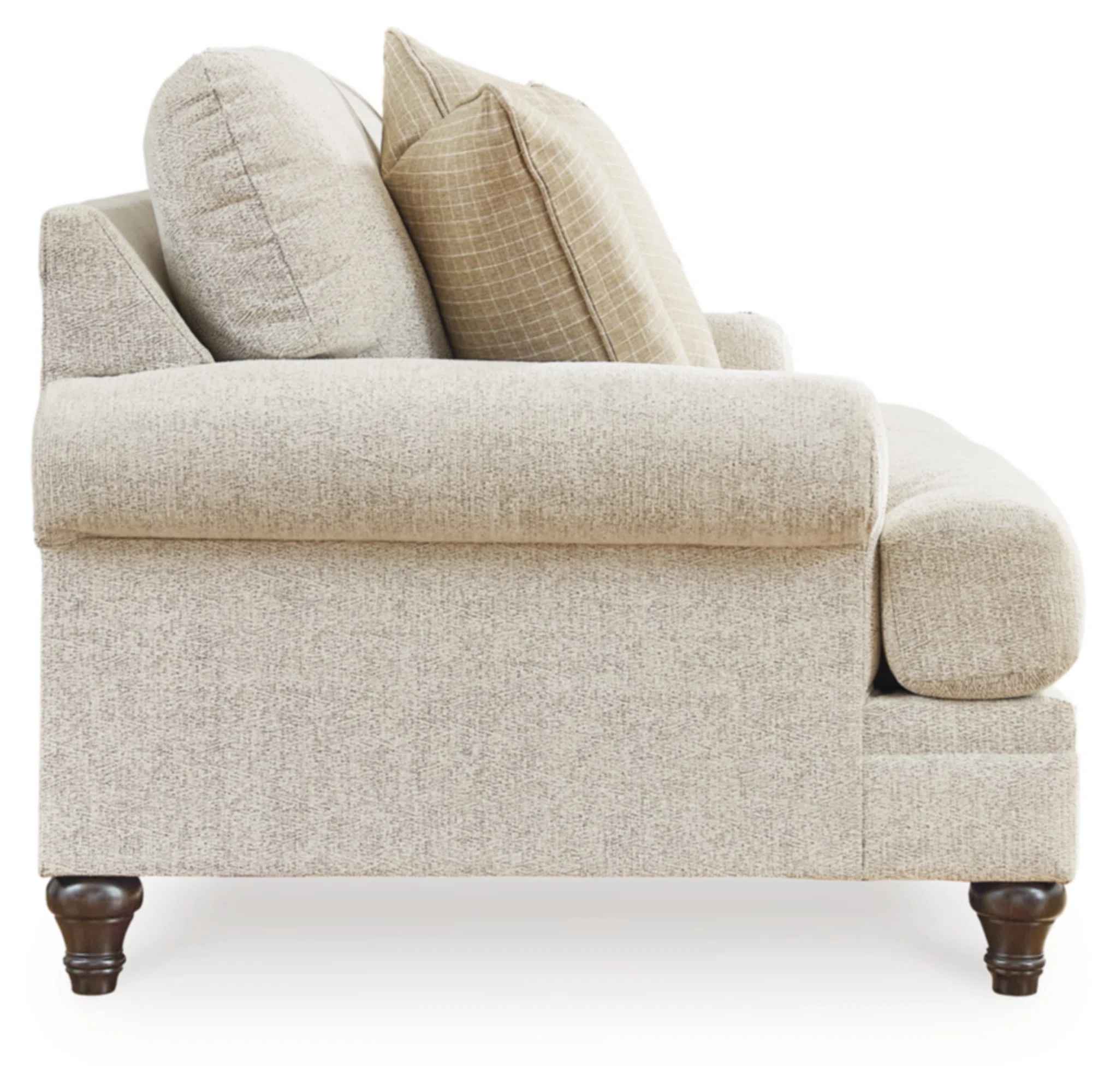 Rolled Arm Loveseat with Reversible Cushions thumbnail 4