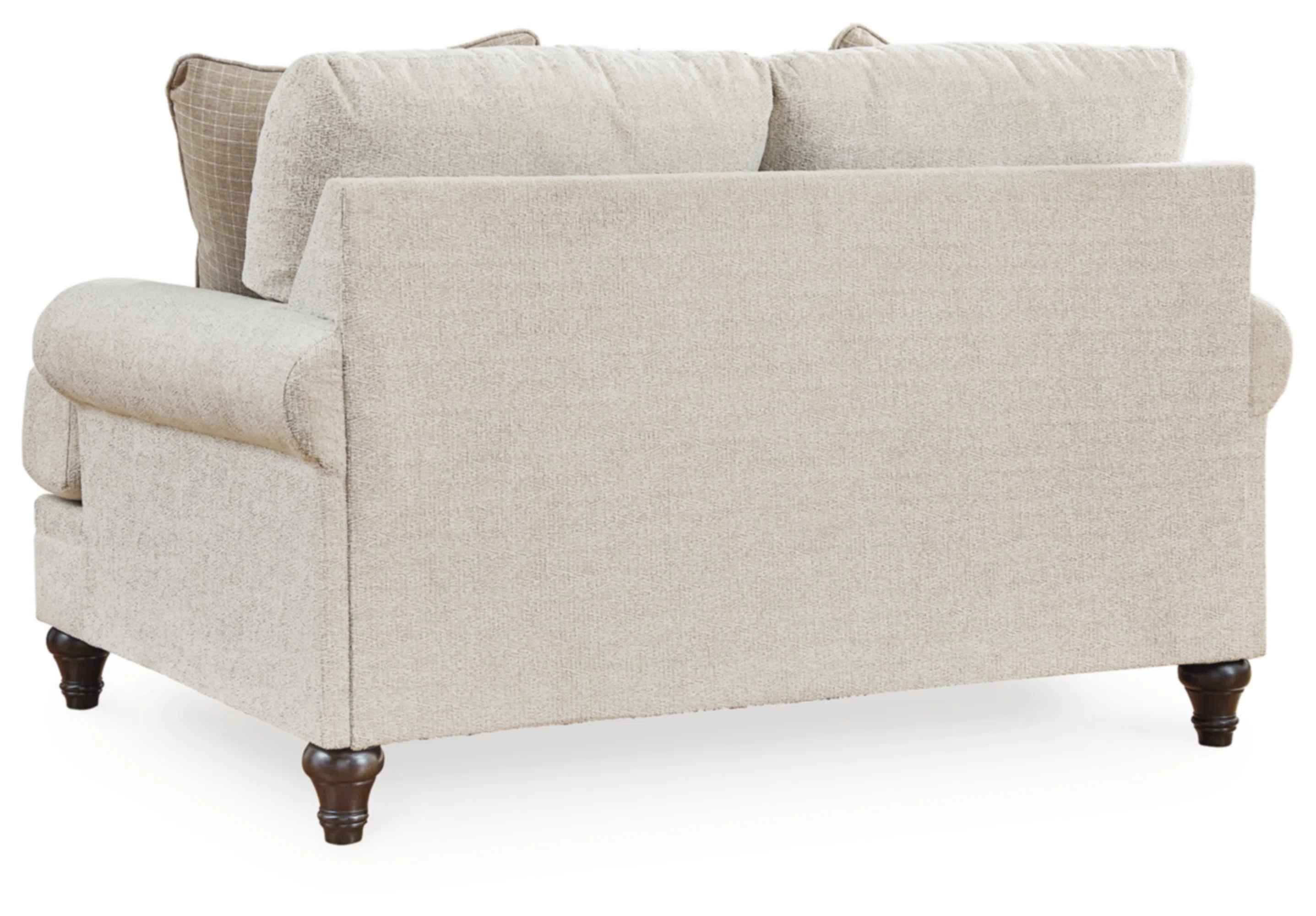 Rolled Arm Loveseat with Reversible Cushions thumbnail 5