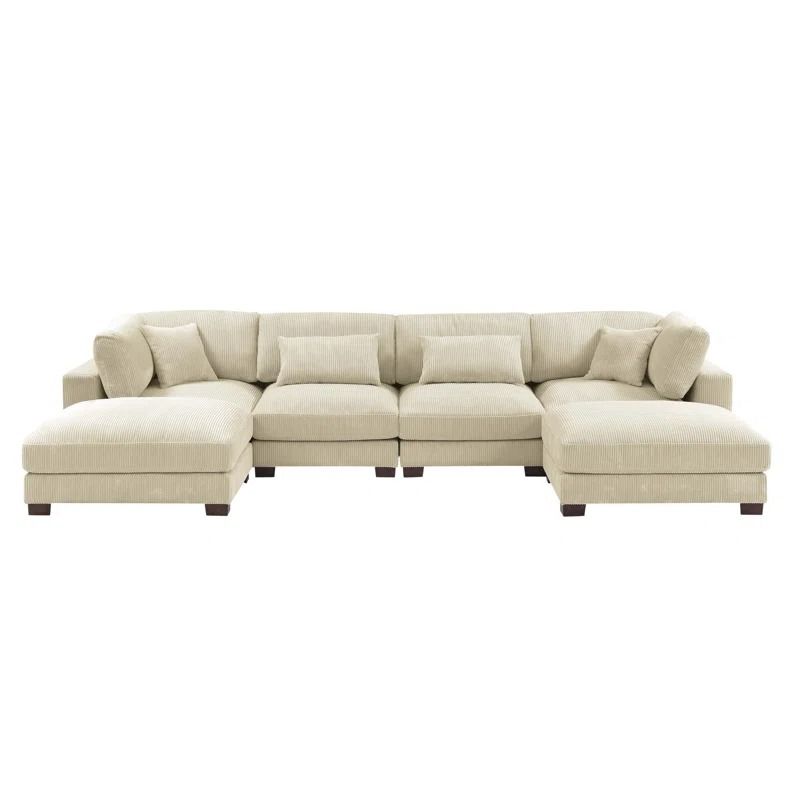 Andreco 6 Piece Corduroy Sectional thumbnail 3