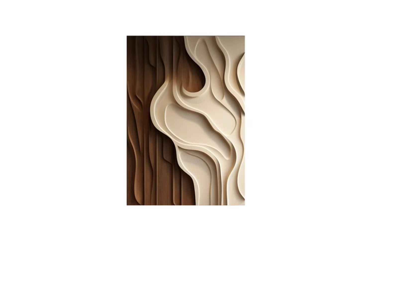 Wave Strip Decorative Wooden Wall Art thumbnail 2