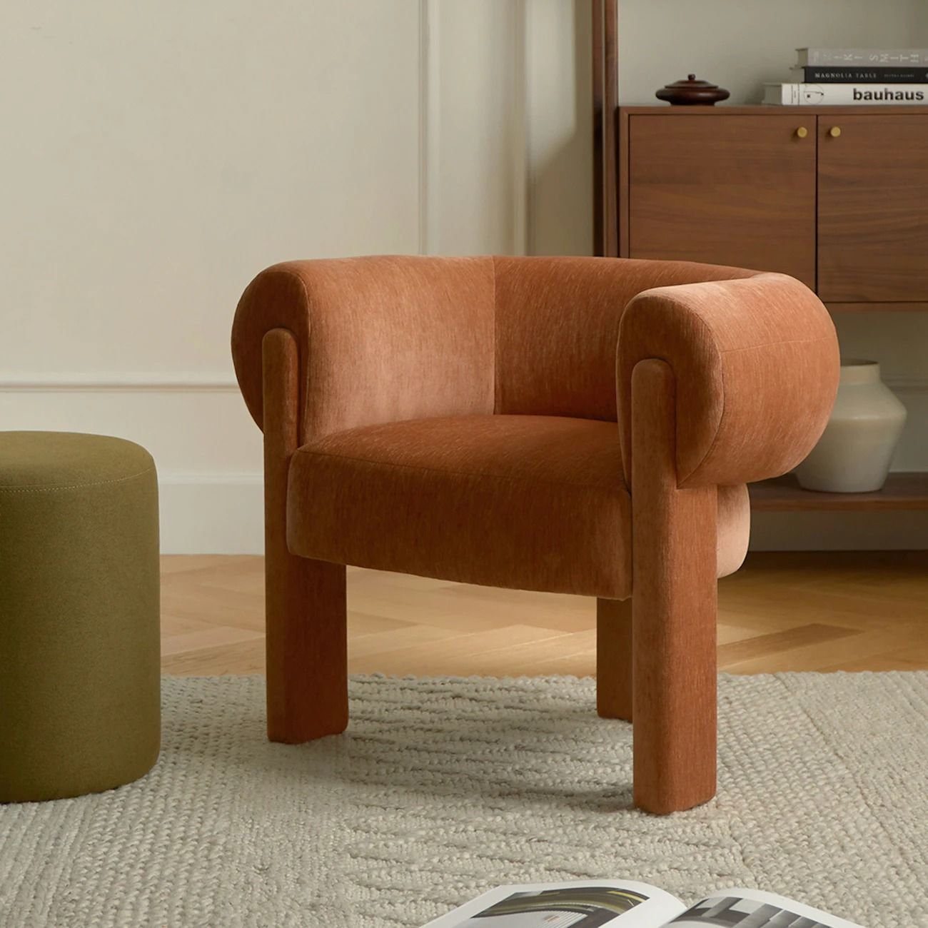 Everse Melange Brown Lounge Chair thumbnail 2