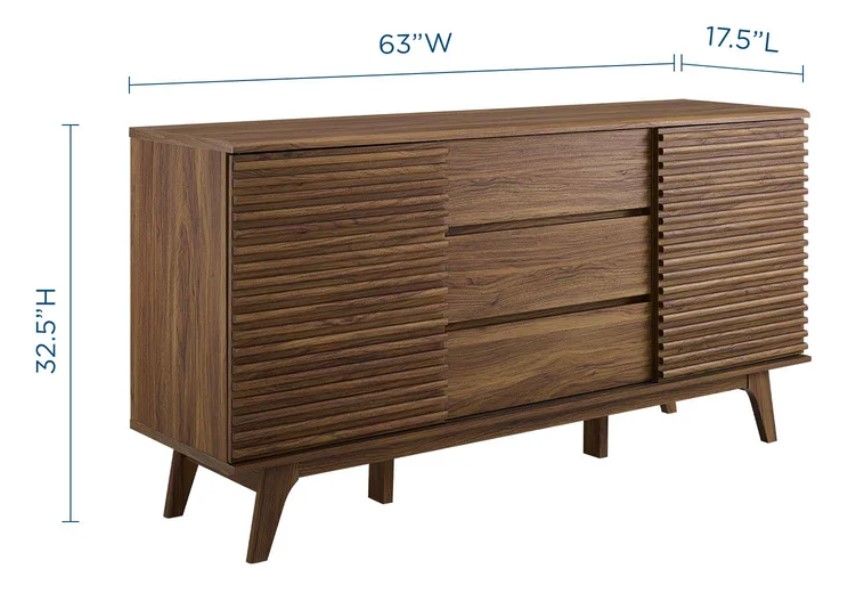 Carson Carrington Lagered Sideboard Buffet Table thumbnail 4