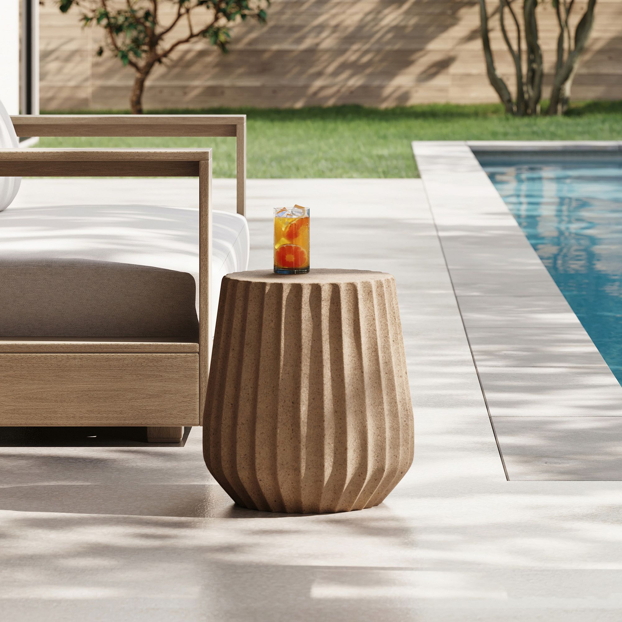 Hana Outdoor Side Table thumbnail 2