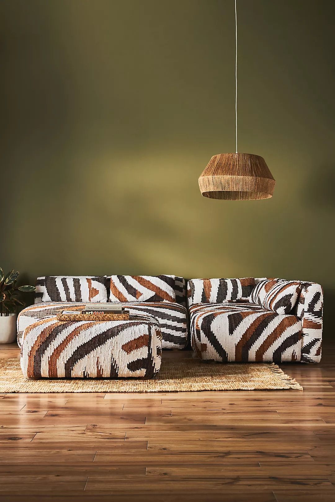 Woven Asa Kori Modular Ottoman thumbnail 3