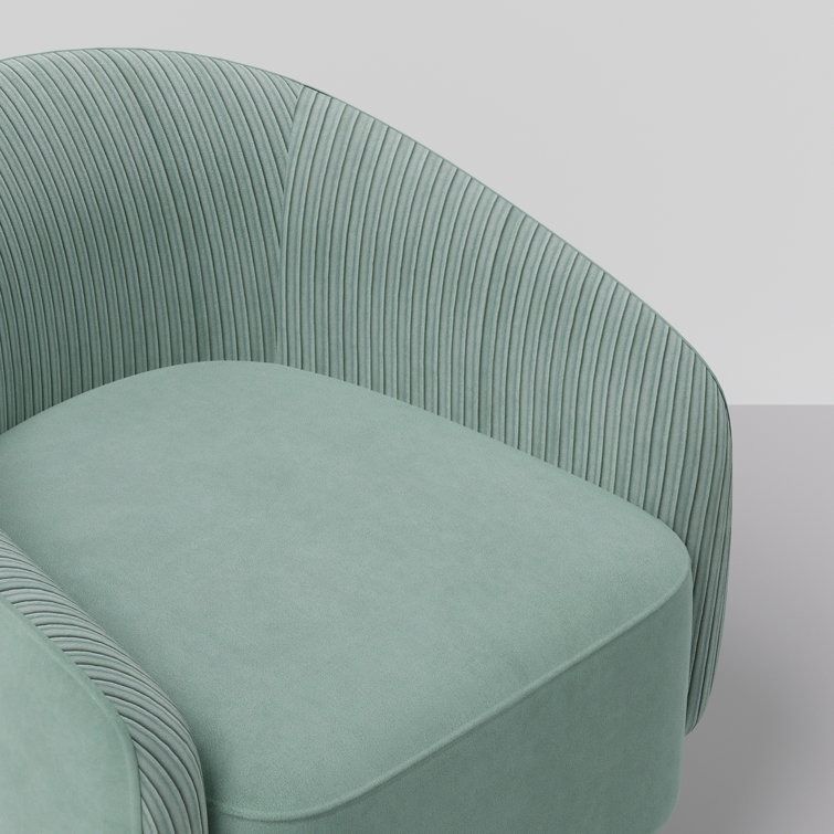 Leticha Swivel Down Cushion Barrel Chair thumbnail 2
