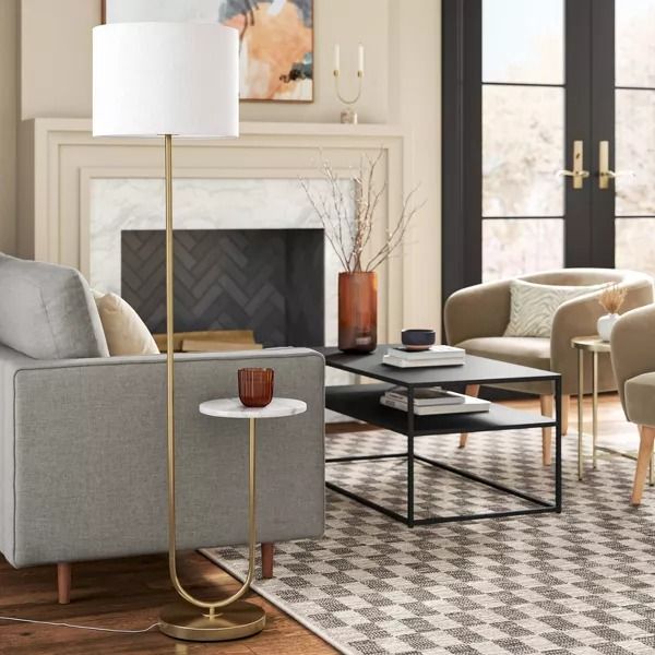Floor Lamp with Marble Table thumbnail 2