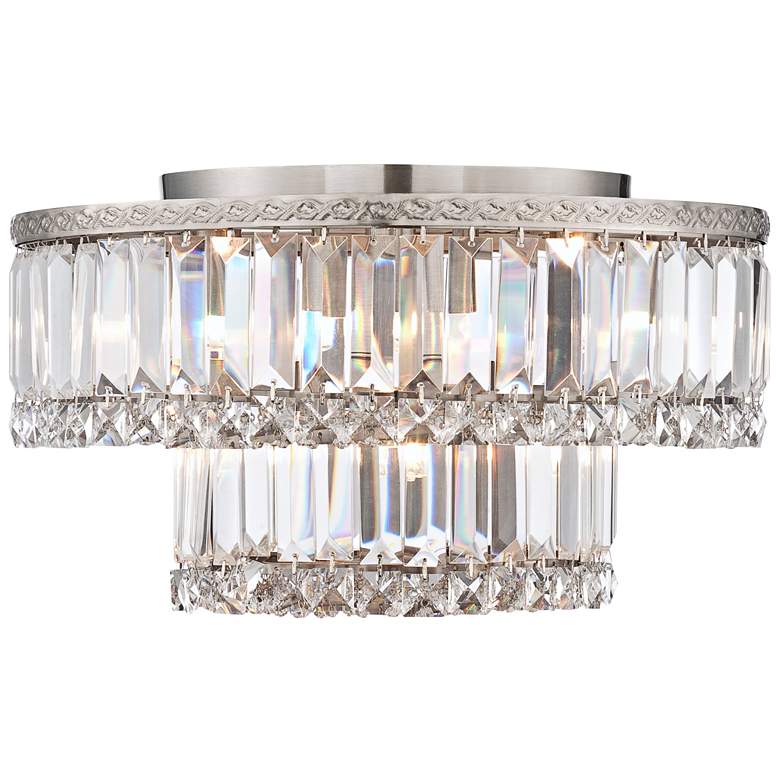Vienna Full Spectrum Magnificence Nickel and Crystal Ceiling Light thumbnail 5