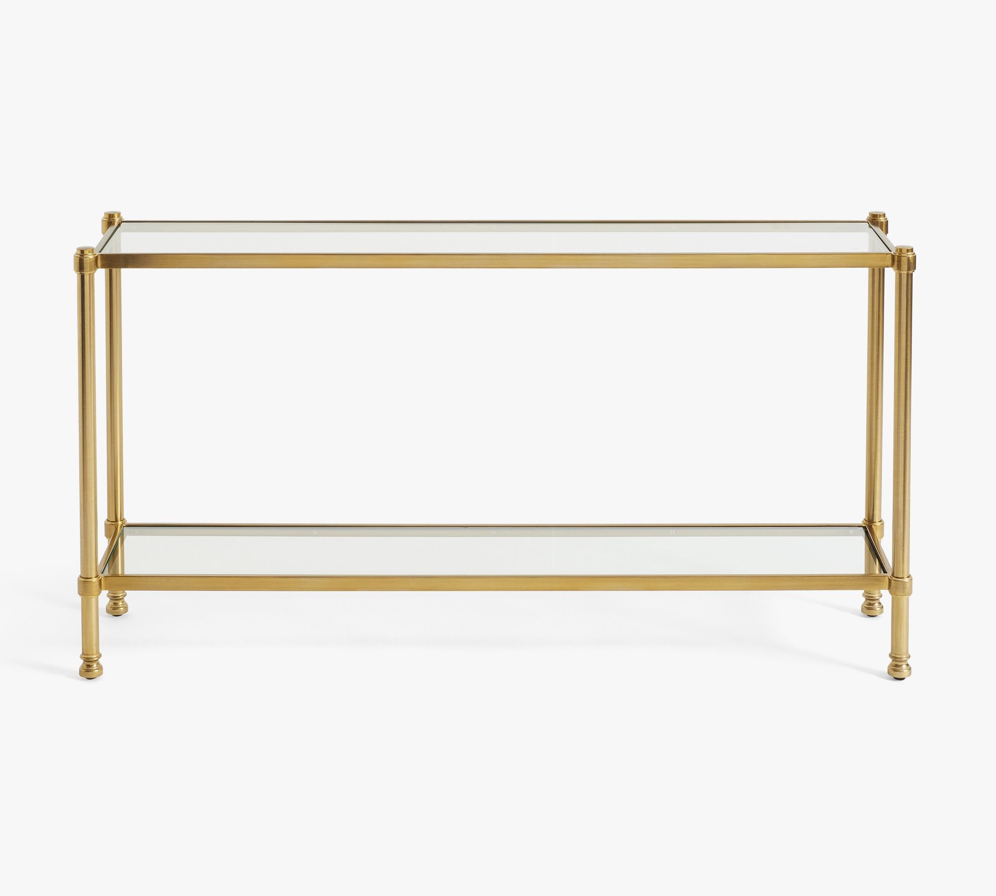 Everson Glass Console Table (58.5") thumbnail 2