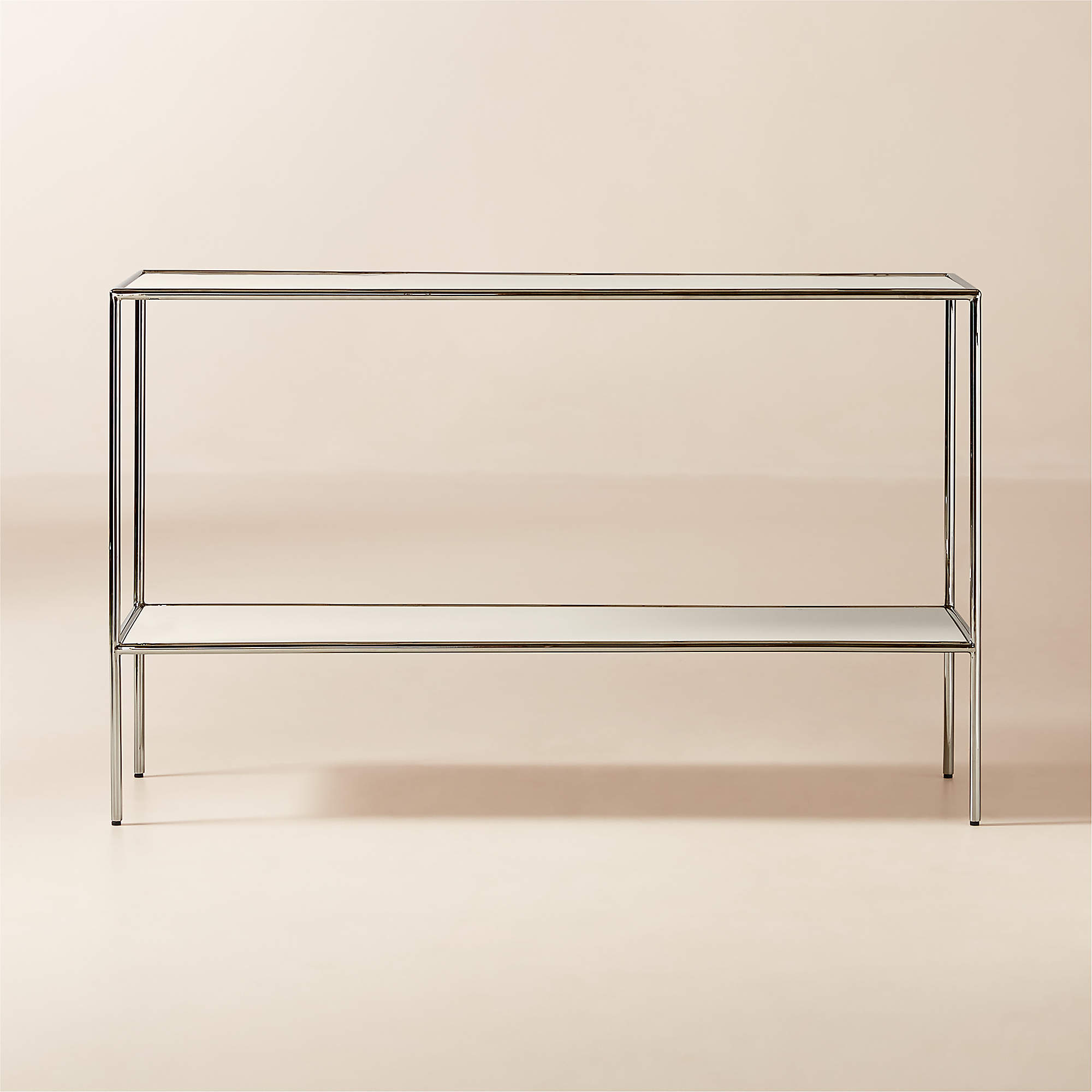 Crain Ivory Enameled Metal Console Table thumbnail 2